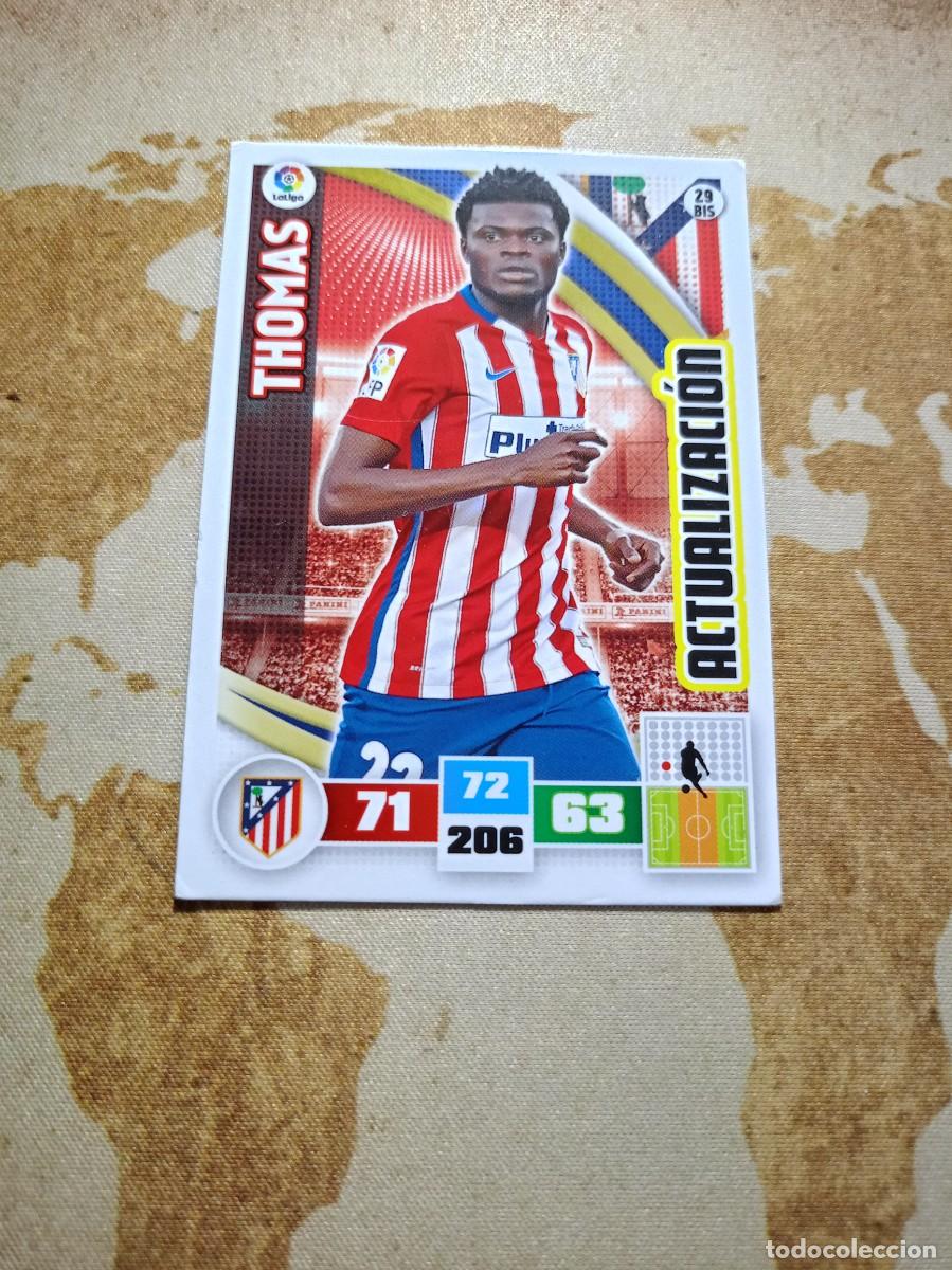 Cromos de f&uacute;tbol: # Atl&eacute;tico de Madrid 29 bis THOMAS Adrenalyn 2015-16