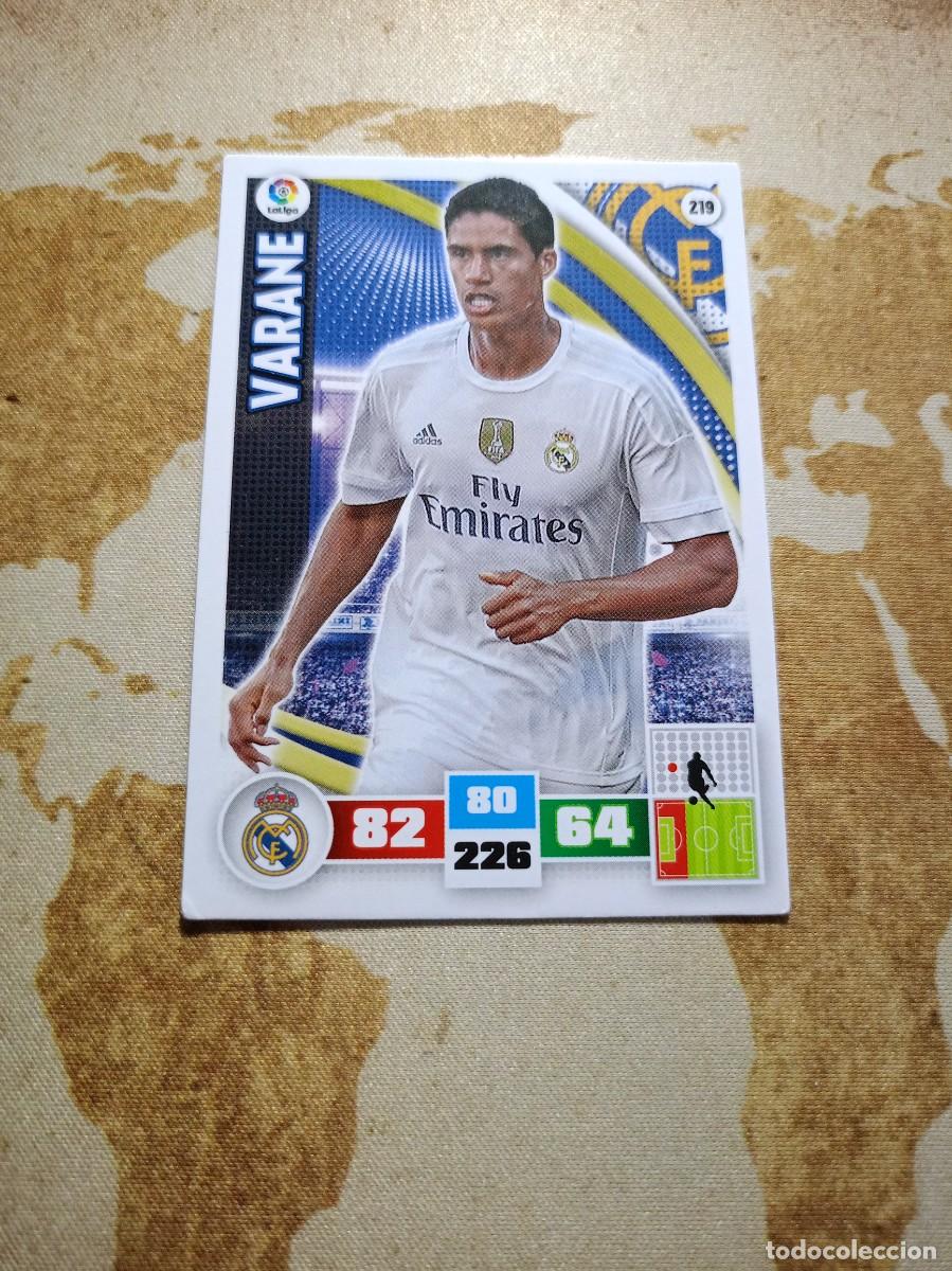 Cromos de f&uacute;tbol: # Real Madrid 219 VARANE Adrenalyn 2015-16