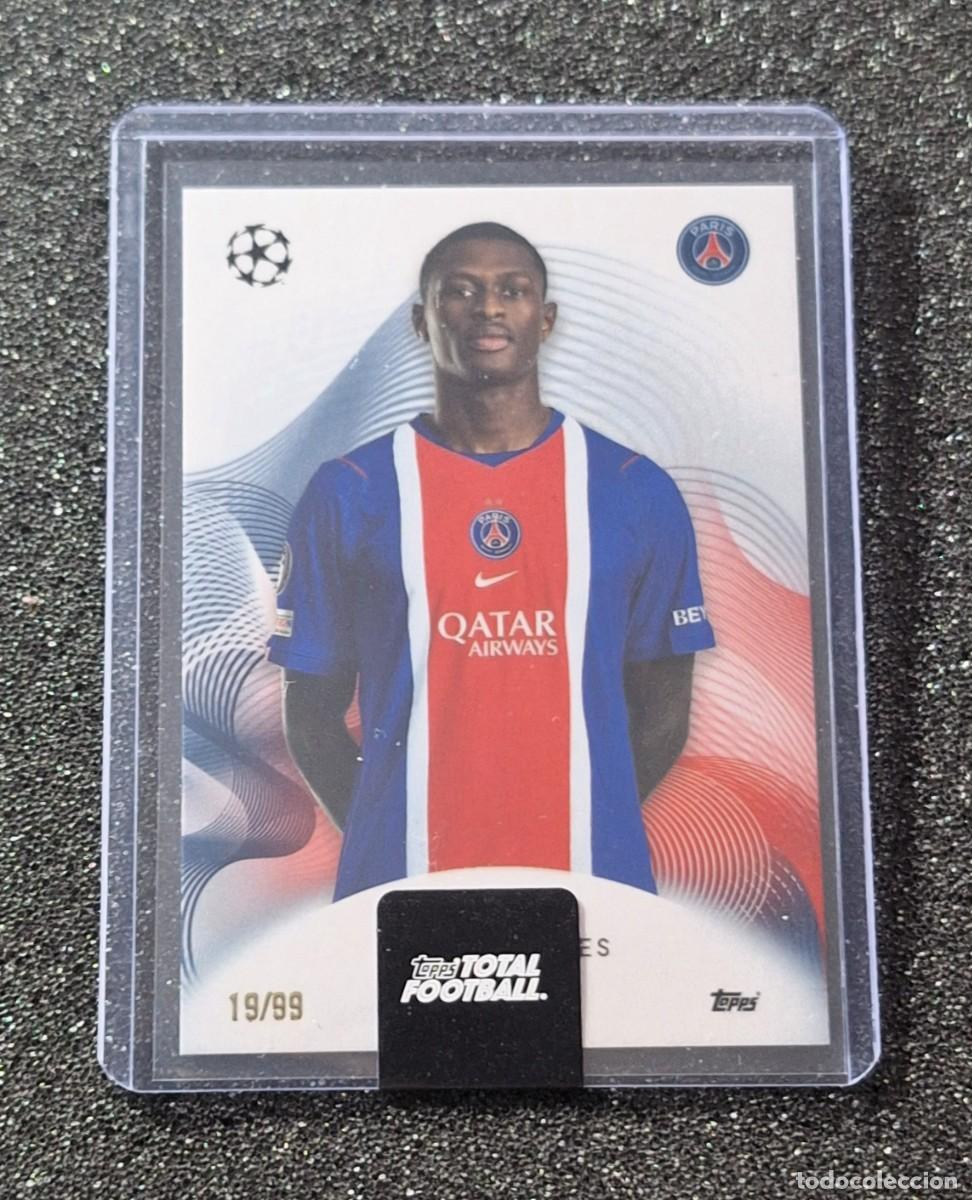 Cromos de f&uacute;tbol: Nuno Mendes Paris Saint-Germain PSG Topps Total Football 19/99