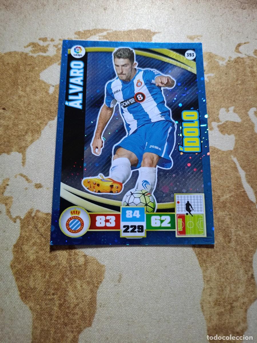 Cromos de f&uacute;tbol: # &Iacute;dolo 393 &Aacute;LVARO Adrenalyn 2015-16