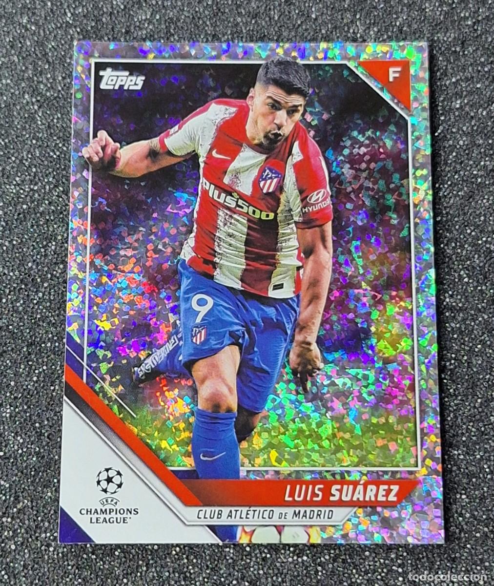 Cromos de f&uacute;tbol: Luis Suarez Atletico de Madrid Topps #9 Sparkle Foil