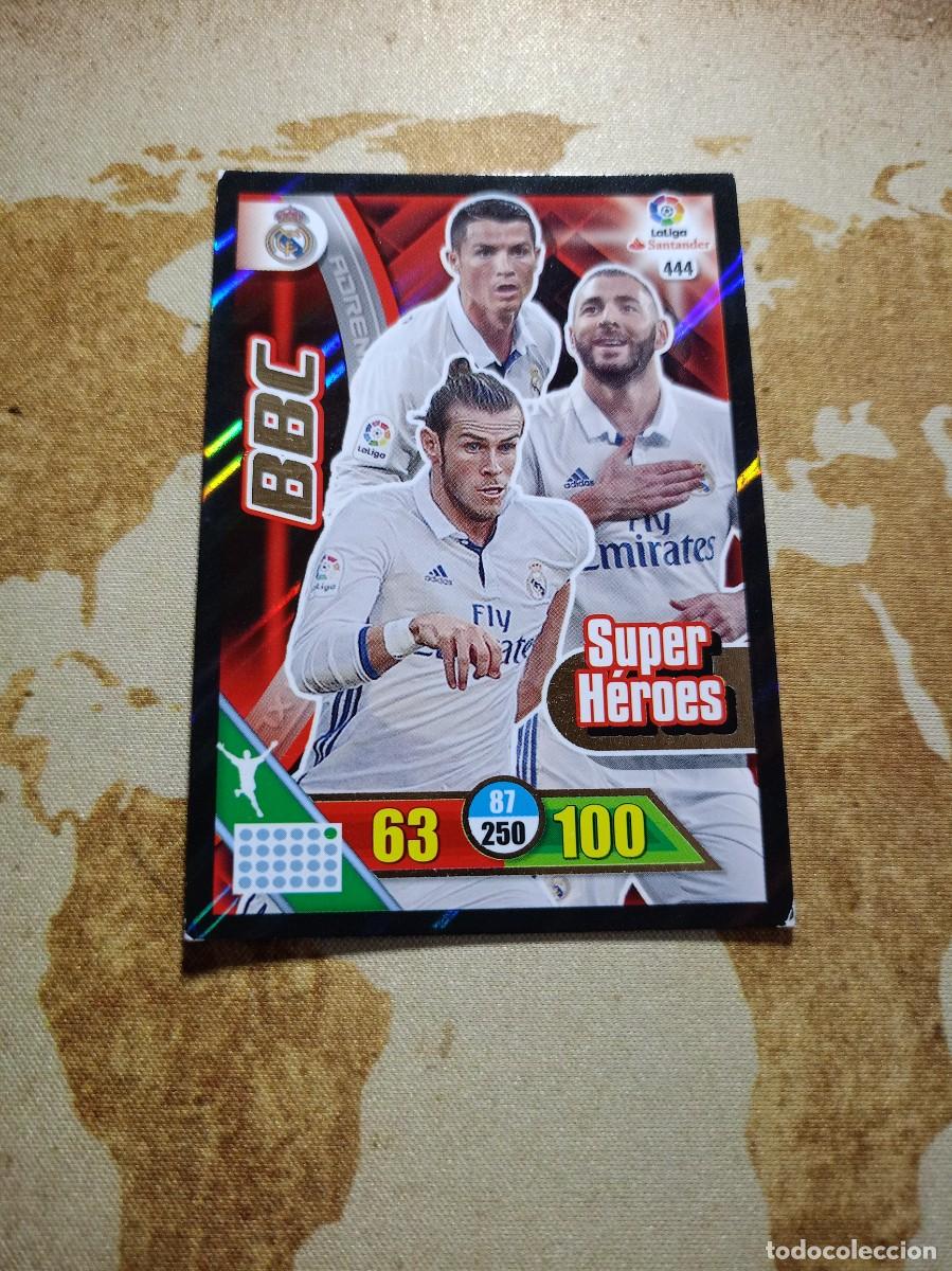 Cromos de f&uacute;tbol: # S&uacute;per h&eacute;roes 444 BBC Adrenalyn 2016-17
