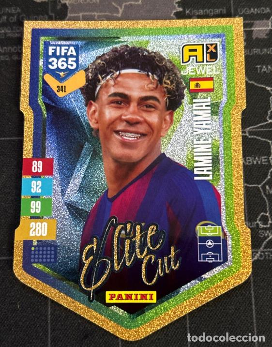 Cromos de f&uacute;tbol: 341 LAMINE YAMAL (BARCELONA) ELITE CUT PANINI ADRENALYN XL FIFA 365 2027 27