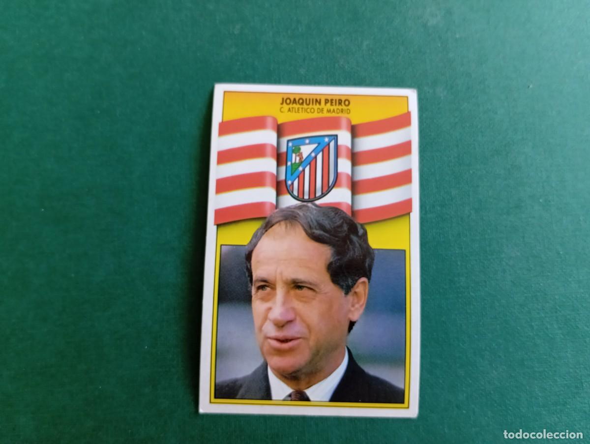 Fu&szlig;ball-Sticker: Liga Este 1990 1991 90 91 ATL&Eacute;TICO MADRID JOAQU&Iacute;N PEIR&Oacute; NUNCA PEGADO