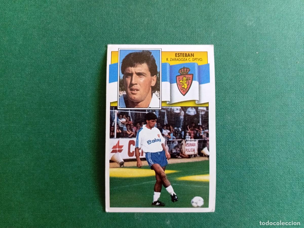 Cartes &agrave; collectionner de Football: Liga Este 1990 1991 90 91 REAL ZARAGOZA ESTEBAN NUNCA PEGADO FICHAJES 11