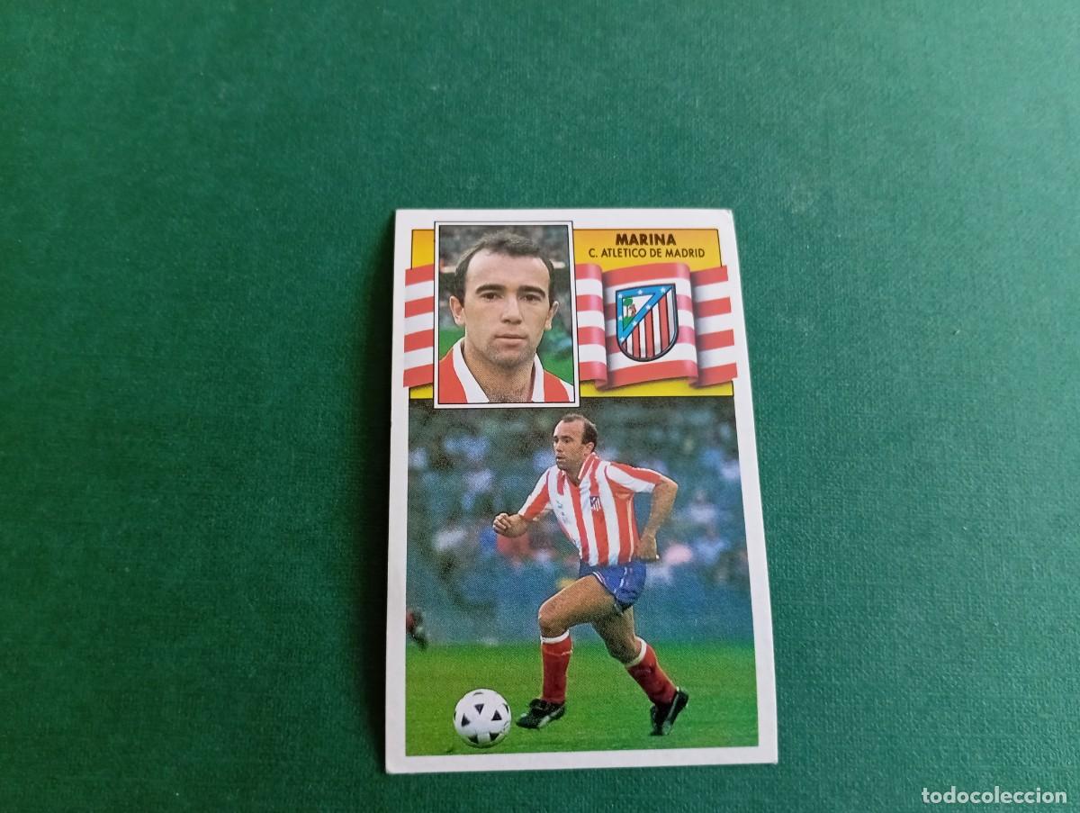 Cartes &agrave; collectionner de Football: Liga Este 1990 1991 90 91 ATL&Eacute;TICO MADRID MARINA NUNCA PEGADO