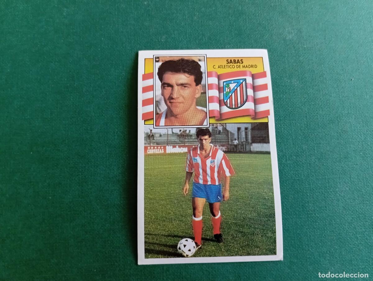 Cartes &agrave; collectionner de Football: Liga Este 1990 1991 90 91 ATL&Eacute;TICO MADRID SABAS NUNCA PEGADO FICHAJES 7