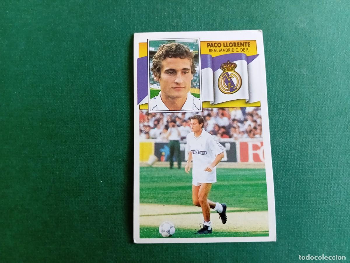 Cartes &agrave; collectionner de Football: Liga Este 1990 1991 90 91 REAL MADRID PACO LLORENTE NUNCA PEGADO