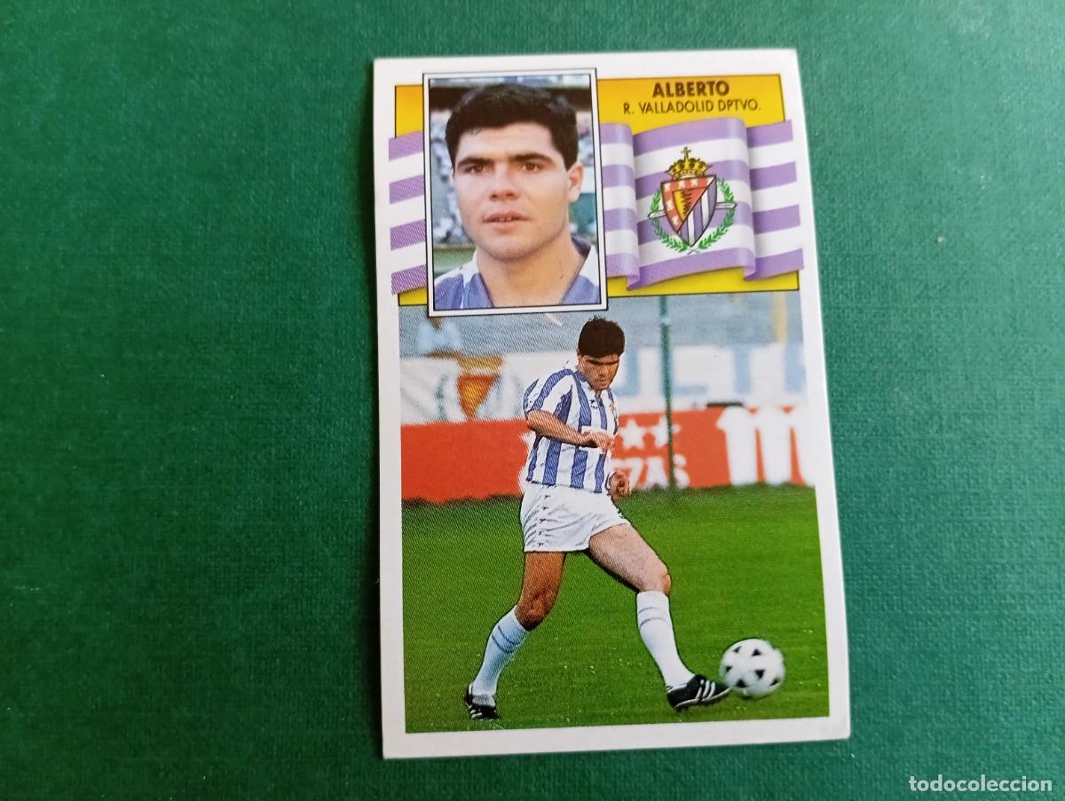 Cromos de f&uacute;tbol: Liga Este 1990 1991 90 91 VALLADOLID CF ALBERTO NUNCA PEGADO