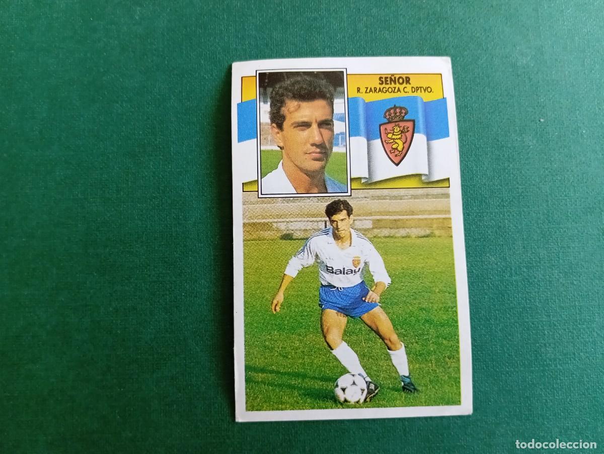 Cromos de f&uacute;tbol: Liga Este 1990 1991 90 91 REAL ZARAGOZA SE&Ntilde;OR NUNCA PEGADO