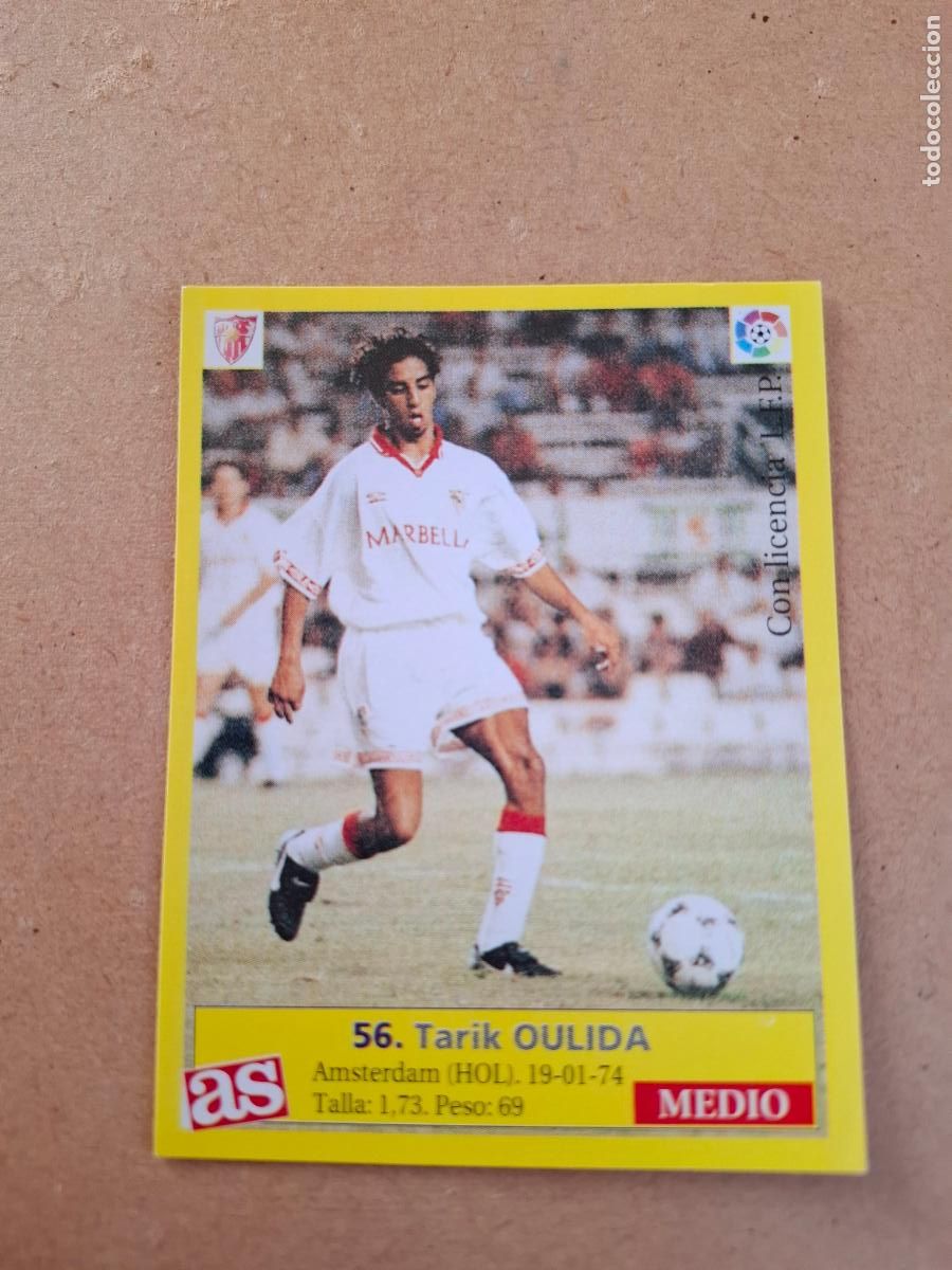 Figurine di Calcio: LIGA 95 96 1995 1996 - AS - 56 OULIDA - SEVILLA FC ( NUNCA PEGADO )