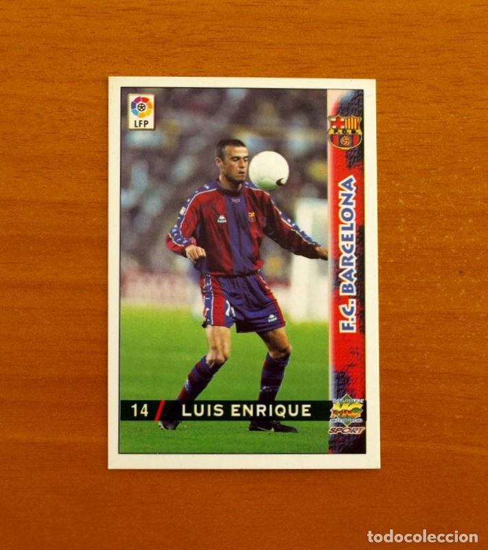 Figurine di Calcio: Barcelona - N&ordm; 14 Luis Enrique - Mundicromo Las Fichas de la Liga 1998-1999-98-99