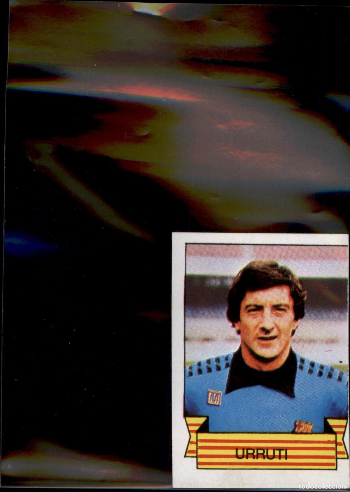 Figurine di Calcio: Urruti N&ordm; 67 Bar&ccedil;a Barcelona Campe&oacute;n 1984 1985 Los Cromos SA 84 85