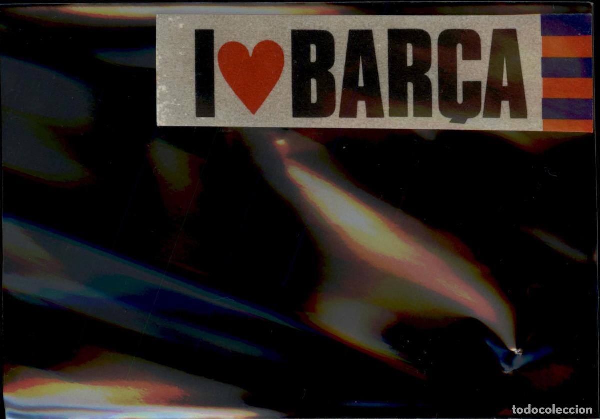 Cromos de f&uacute;tbol: Pegatina I Love Bar&ccedil;a Barcelona Campe&oacute;n 1984 1985 Los Cromos SA 84 85