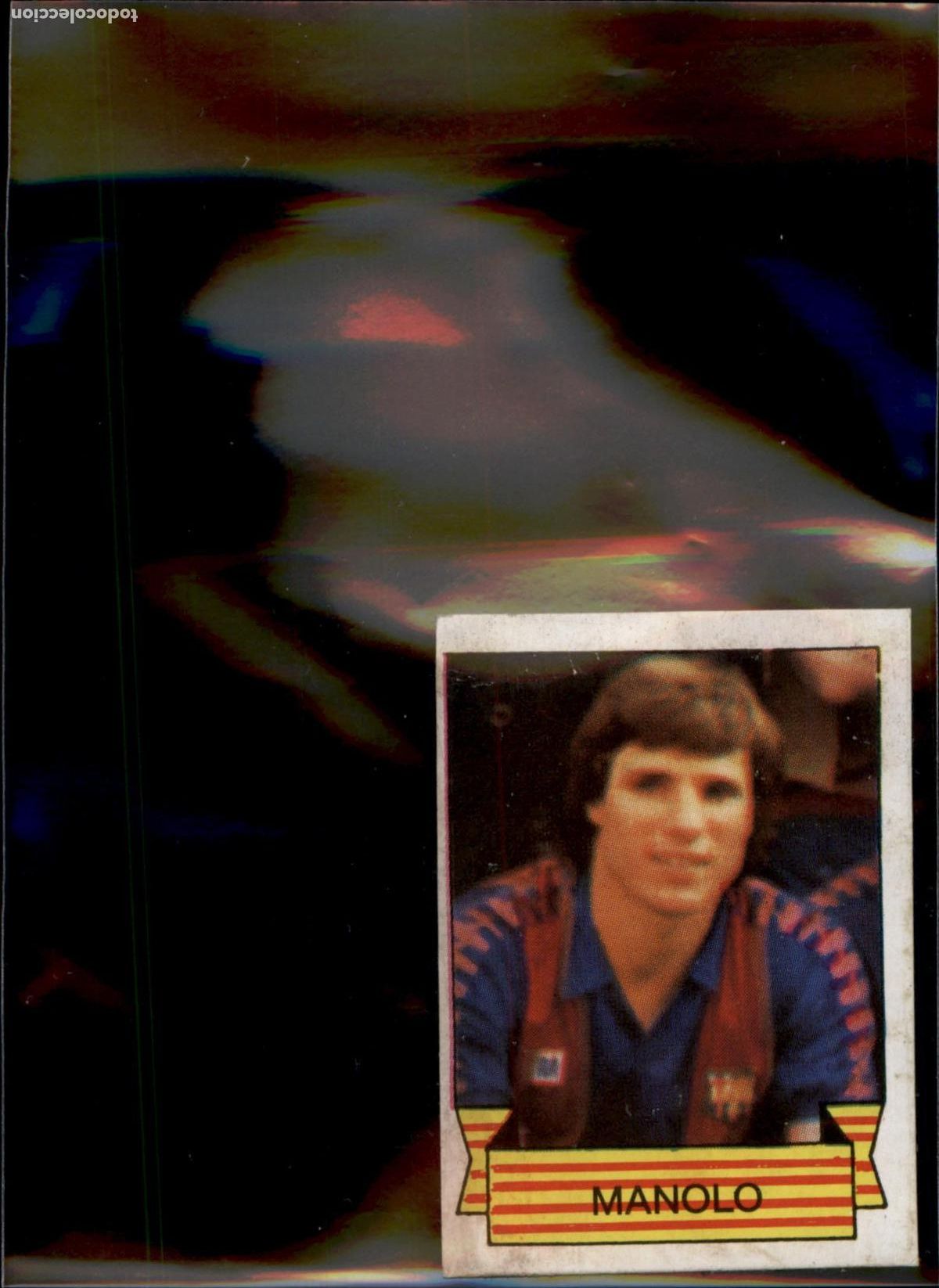 Cromos de f&uacute;tbol: Manolo N&ordm; 72 Bar&ccedil;a Barcelona Campe&oacute;n 1984 1985 Los Cromos SA 84 85