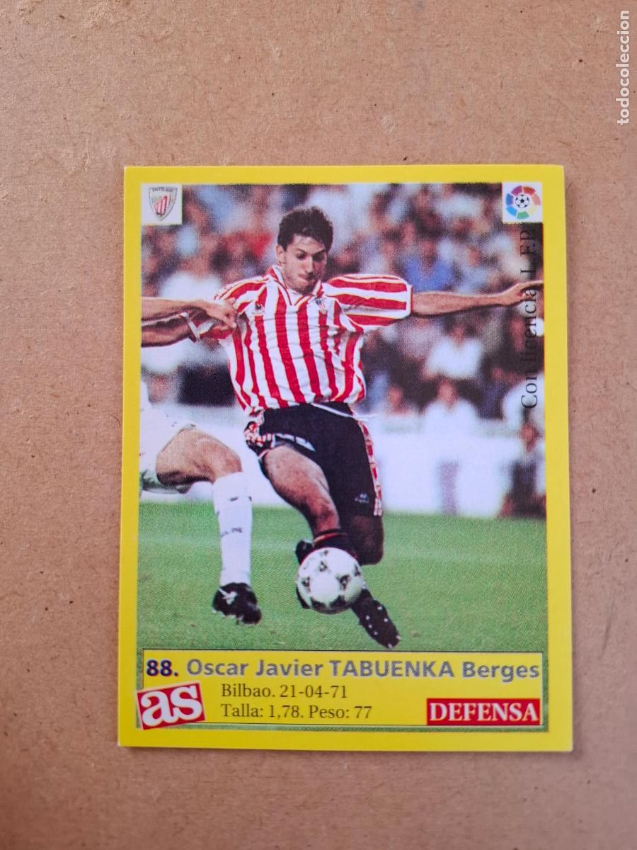 Cromos de f&uacute;tbol: LIGA 95 96 1995 1996 - AS - 88 TABUENKA - ATHLETIC CLUB ( NUNCA PEGADO )