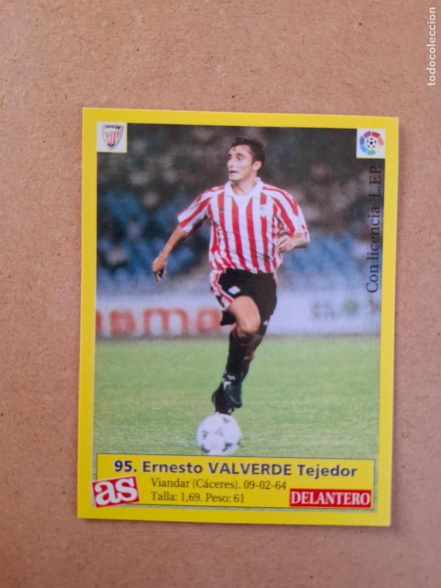 Cromos de f&uacute;tbol: LIGA 95 96 1995 1996 - AS - 95 VALVERDE - ATHLETIC CLUB ( NUNCA PEGADO )
