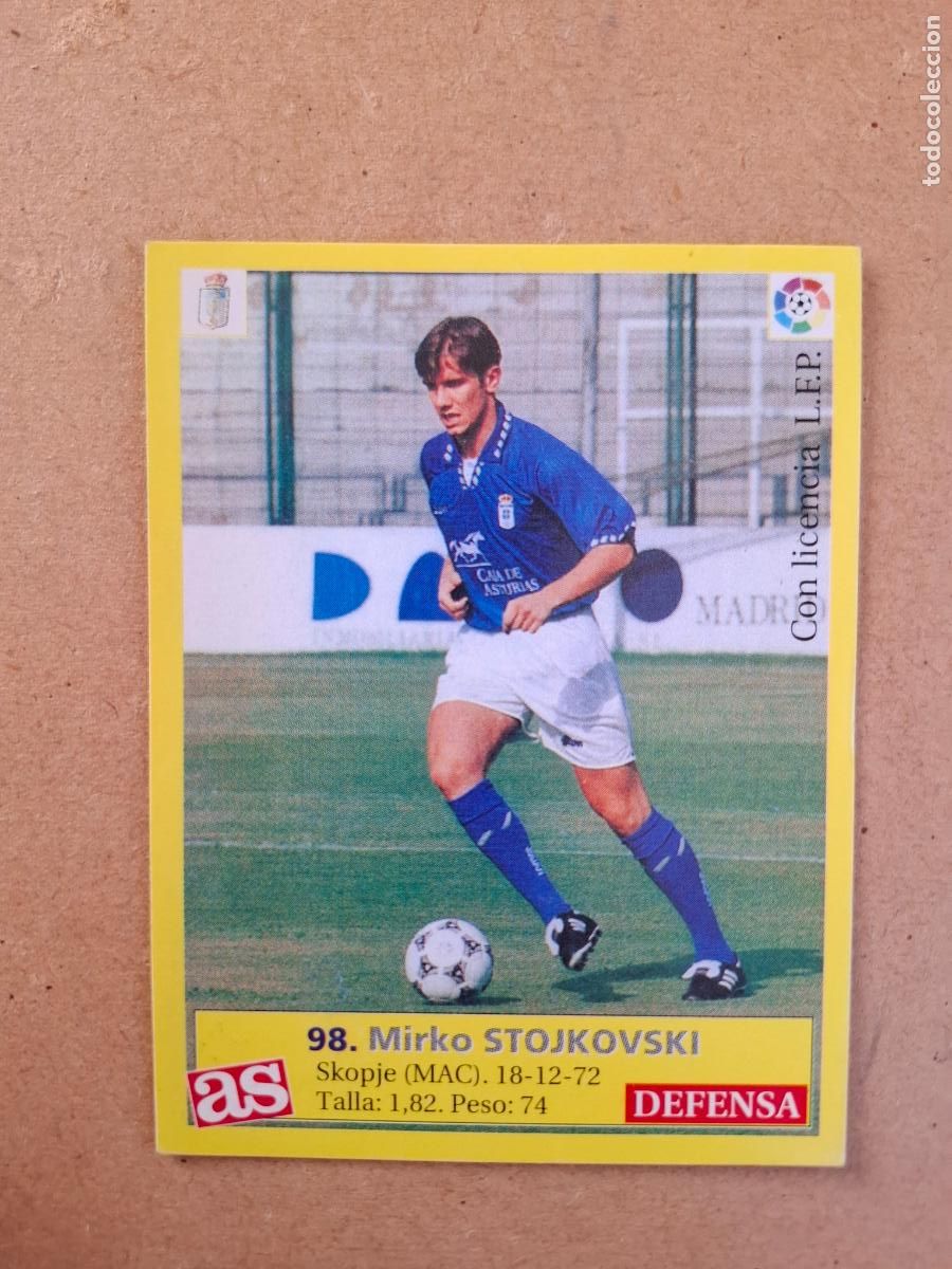 Cromos de f&uacute;tbol: LIGA 95 96 1995 1996 - AS - 98 STOJKOVSKI - REAL OVIEDO ( NUNCA PEGADO )