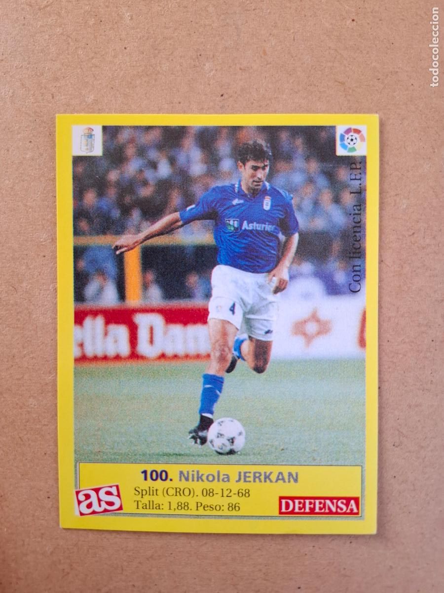 Cromos de f&uacute;tbol: LIGA 95 96 1995 1996 - AS - 100 JERKAN - REAL OVIEDO ( NUNCA PEGADO )