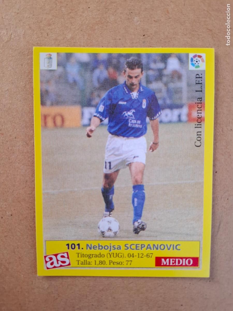 Cromos de f&uacute;tbol: LIGA 95 96 1995 1996 - AS - 101 SCEPANOVIC - REAL OVIEDO ( NUNCA PEGADO )