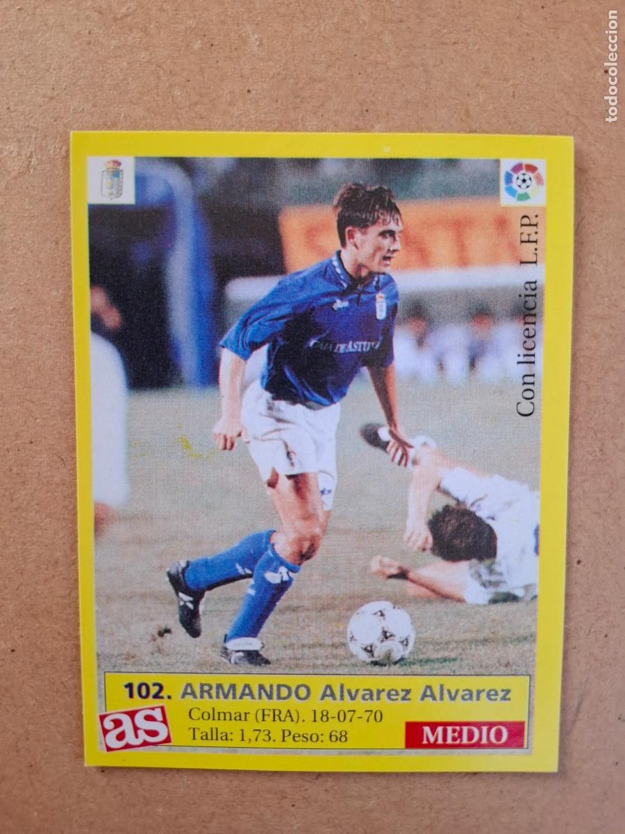 Cromos de f&uacute;tbol: LIGA 95 96 1995 1996 - AS - 102 ARMANDO - REAL OVIEDO ( NUNCA PEGADO )