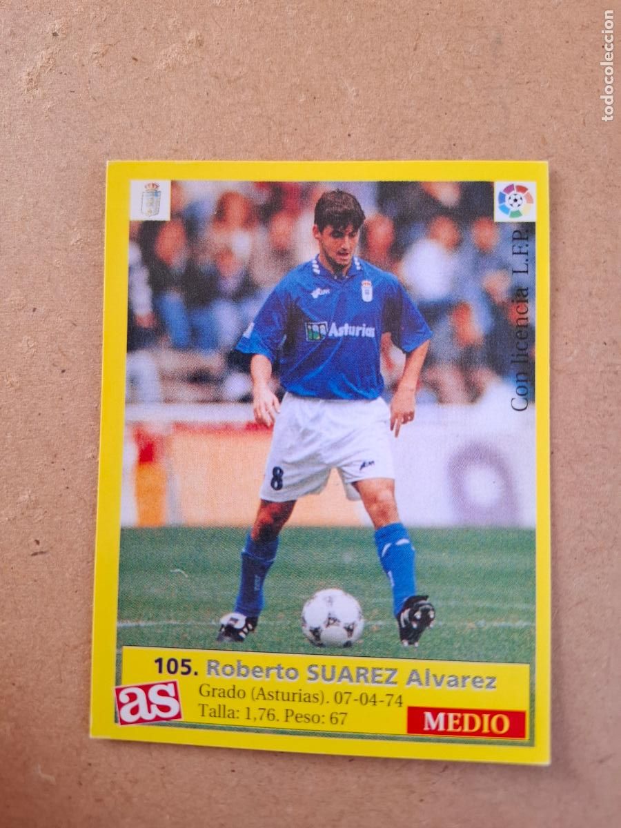Cromos de f&uacute;tbol: LIGA 95 96 1995 1996 - AS - 105 SU&Aacute;REZ - REAL OVIEDO ( NUNCA PEGADO )