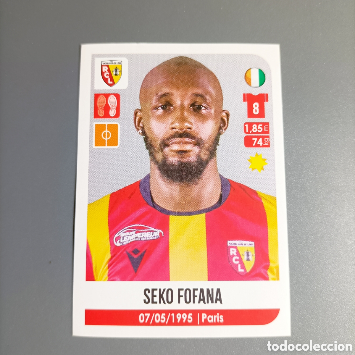 Fu&szlig;ball-Sticker: PANINI FOOT 2020-2021, LIGUE 1 FRANCIA (RC LENS) №129