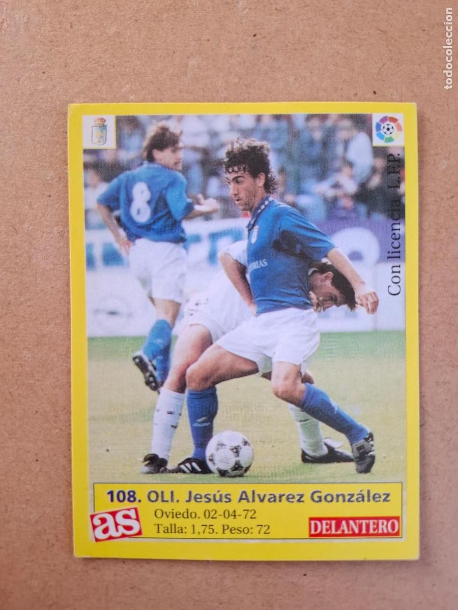 Fu&szlig;ball-Sticker: LIGA 95 96 1995 1996 - AS - 108 OLI - REAL OVIEDO ( NUNCA PEGADO )