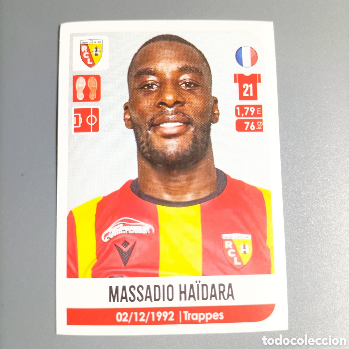Fu&szlig;ball-Sticker: PANINI FOOT 2020-2021, LIGUE 1 FRANCIA (RC LENS) №122