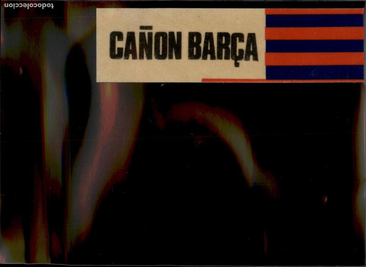 Cromos de f&uacute;tbol: Pegatina Ca&ntilde;&oacute;n Bar&ccedil;a Barcelona Campe&oacute;n 1984 1985 Los Cromos SA 84 85