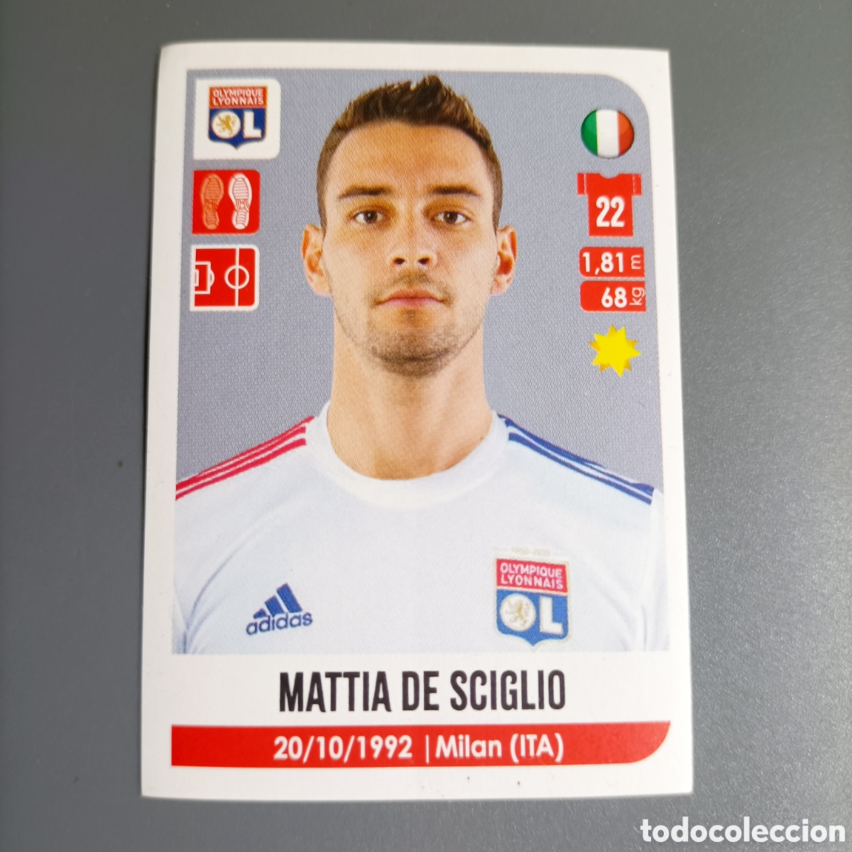Fu&szlig;ball-Sticker: PANINI FOOT 2020-2021, LIGUE 1 FRANCIA (OLYMPIQUE LYONNAIS) №197