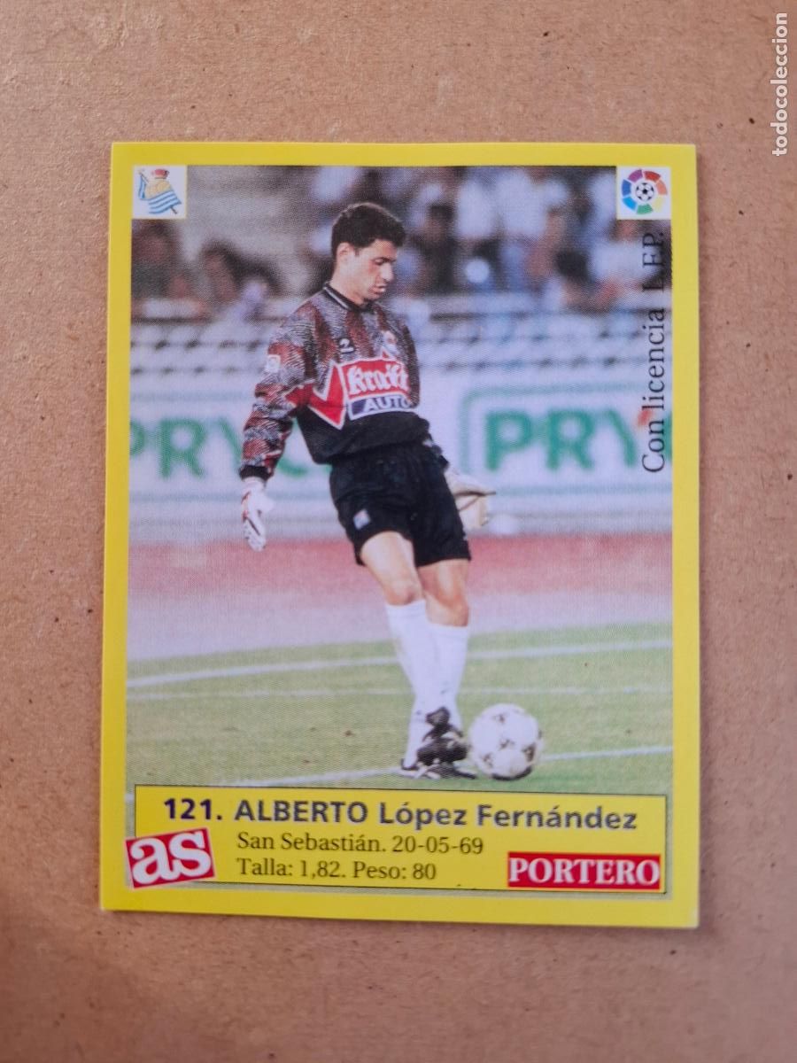 Fu&szlig;ball-Sticker: LIGA 95 96 1995 1996 - AS - 121 ALBERTO - REAL SOCIEDAD ( NUNCA PEGADO )