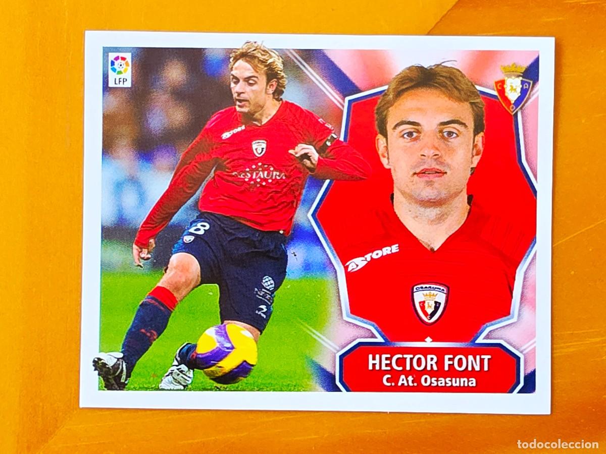 Cartes &agrave; collectionner de Football: H&eacute;ctor Font, CA Osasuna, Panini Ediciones Liga Este 2008 2009 08 09, sin pegar