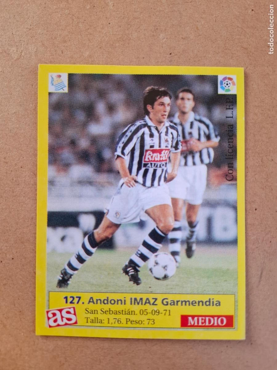 Fu&szlig;ball-Sticker: LIGA 95 96 1995 1996 - AS - 127 IMAZ - REAL SOCIEDAD ( NUNCA PEGADO )