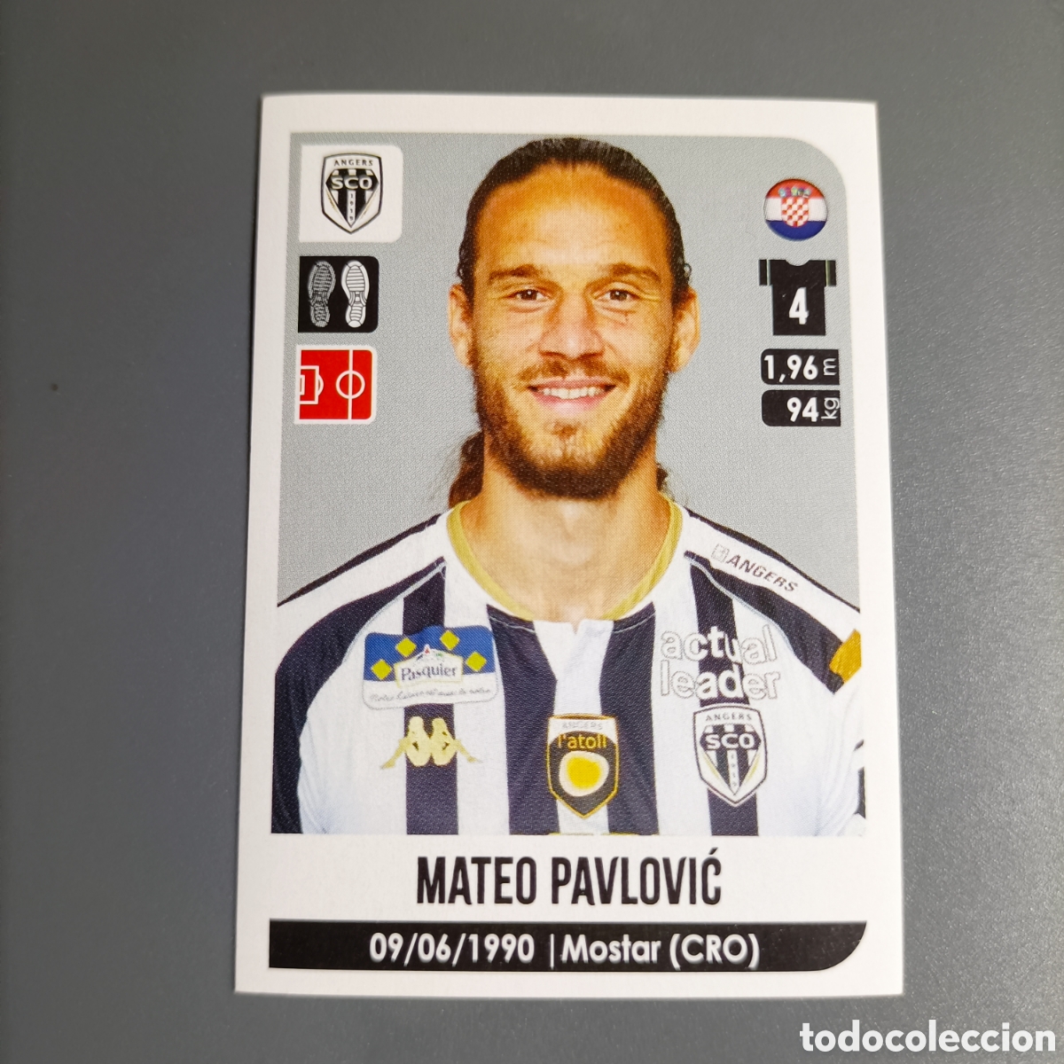 Fu&szlig;ball-Sticker: PANINI FOOT 2020-2021, LIGUE 1 FRANCIA (ANGERS SCO) №17