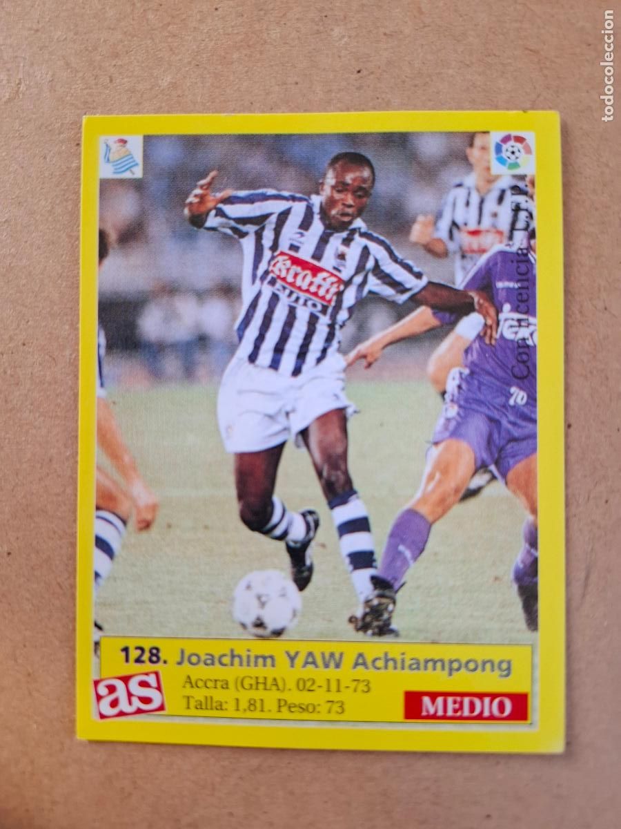 Fu&szlig;ball-Sticker: LIGA 95 96 1995 1996 - AS - 128 YAW - REAL SOCIEDAD ( NUNCA PEGADO )