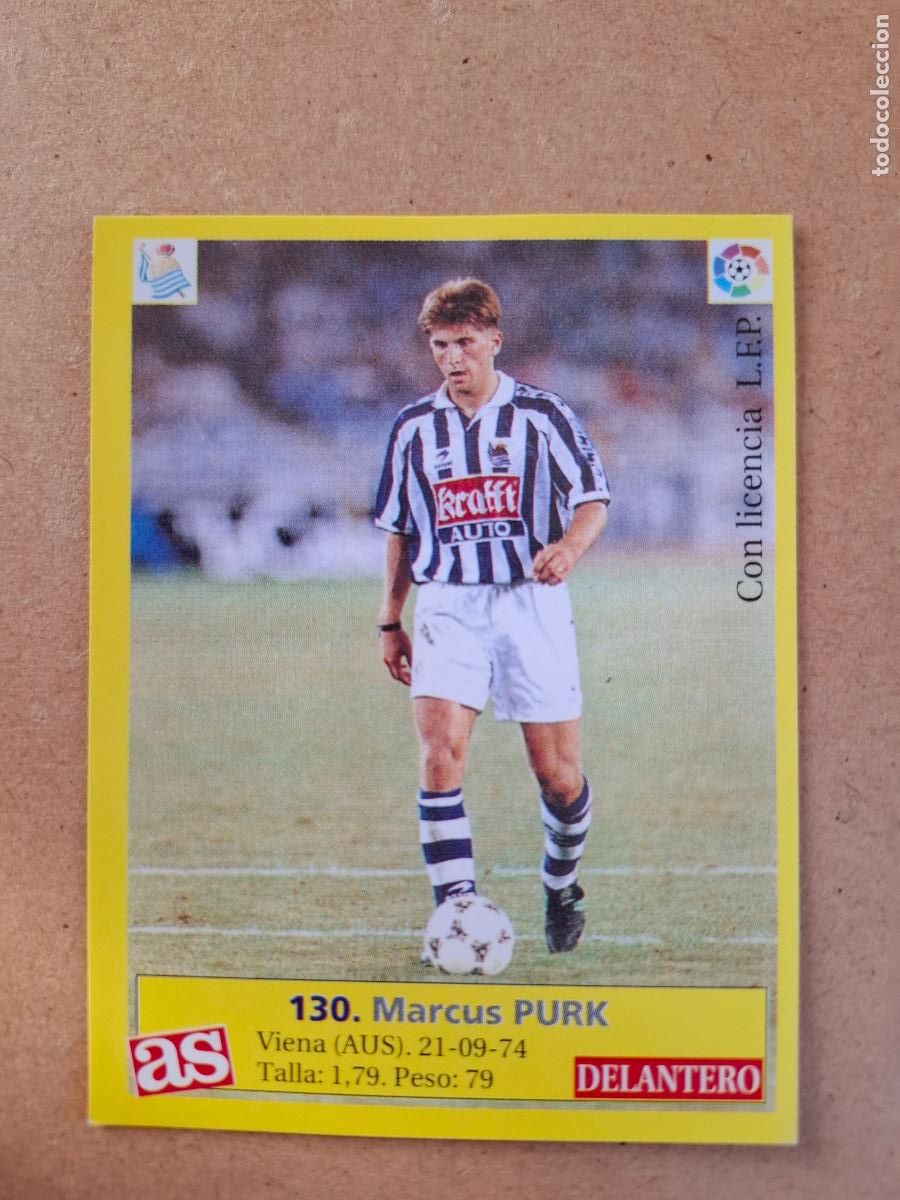 Fu&szlig;ball-Sticker: LIGA 95 96 1995 1996 - AS - 130 PURK - REAL SOCIEDAD ( NUNCA PEGADO )