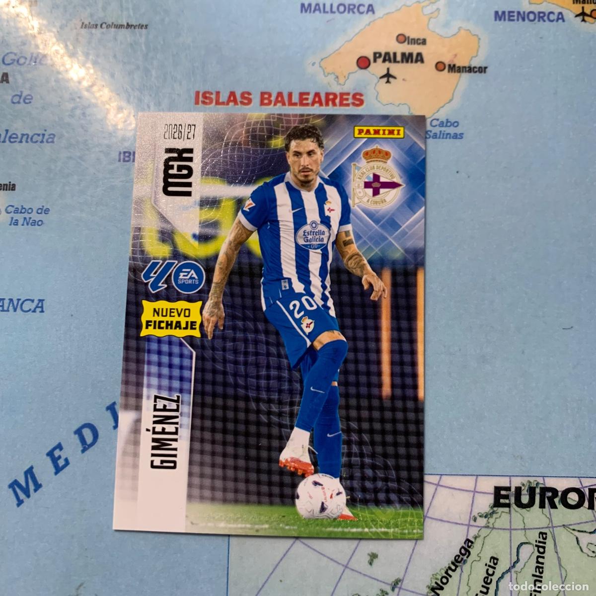 Fu&szlig;ball-Sticker: Gim&eacute;nez nuevo fichaje n&uacute;mero 496 del Deportivo de La Coru&ntilde;a Megacracks 26-27 2026-2027