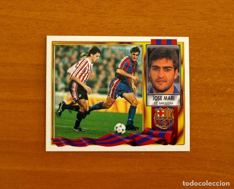 Fu&szlig;ball-Sticker: F&uacute;tbol Club Barcelona - Jos&eacute; Mari - BAJA - Ediciones Este Liga 1995-1996, 95-96 - Nunca Pegado