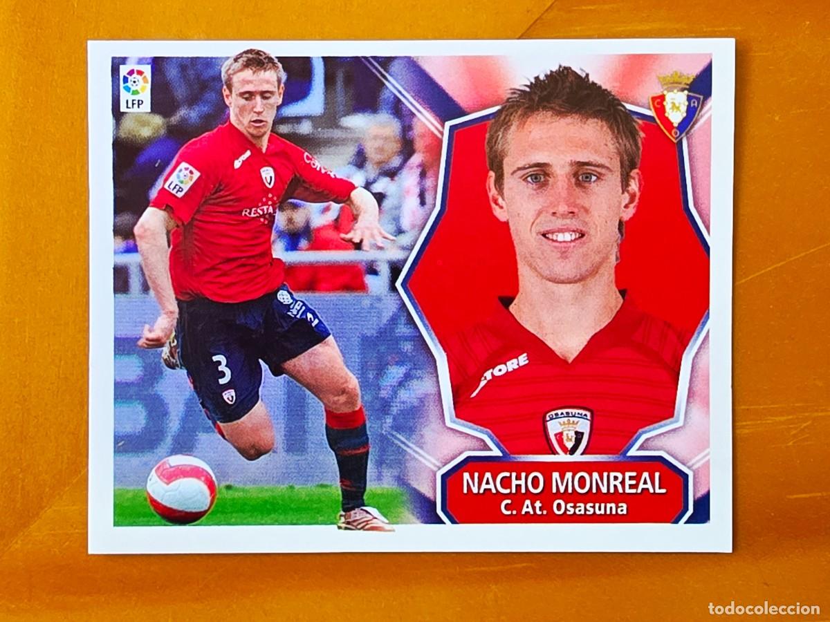 Cromos de f&uacute;tbol: Nacho Monreal, CA Osasuna, Panini Ediciones Liga Este 2008 2009 08 09, sin pegar