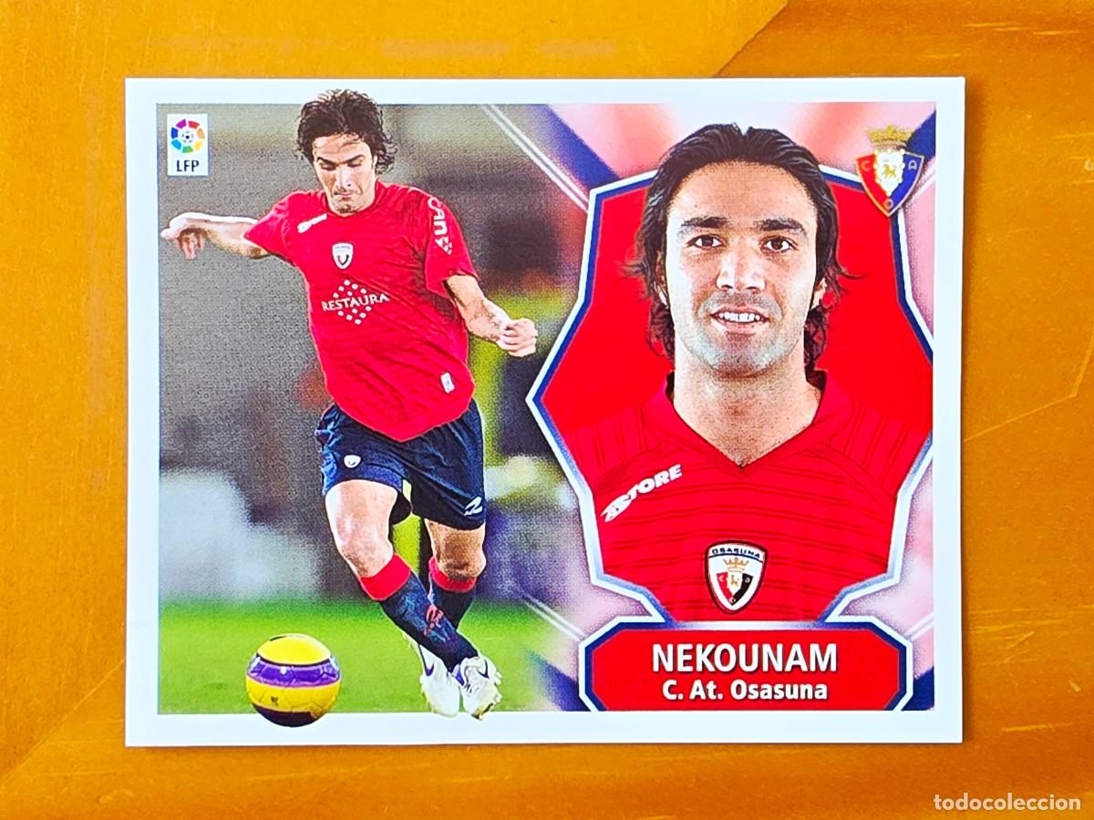 Cromos de f&uacute;tbol: Javad Nekounam, CA Osasuna, Panini Ediciones Liga Este 2008 2009 08 09, sin pegar