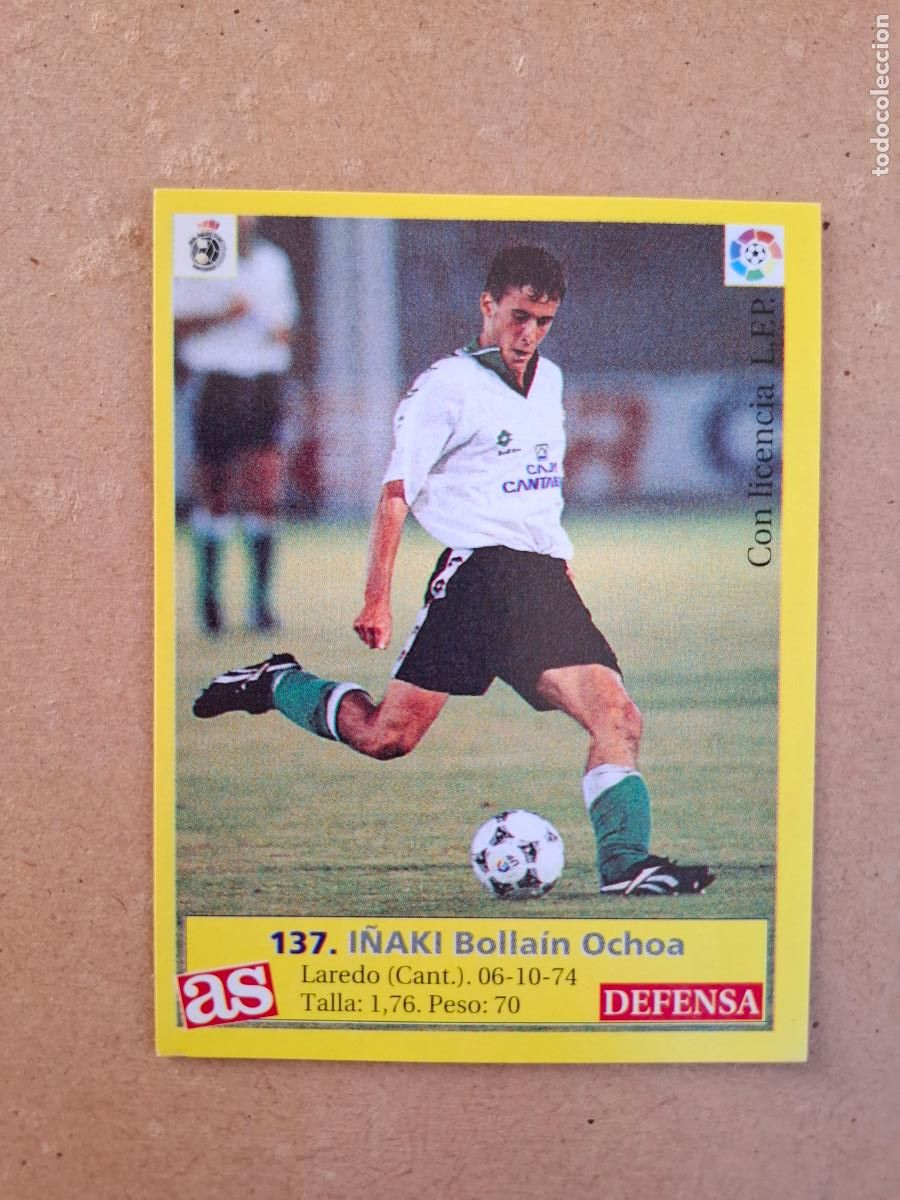 Cromos de f&uacute;tbol: LIGA 95 96 1995 1996 - AS - 137 I&Ntilde;AKI - RACING CLUB ( NUNCA PEGADO )