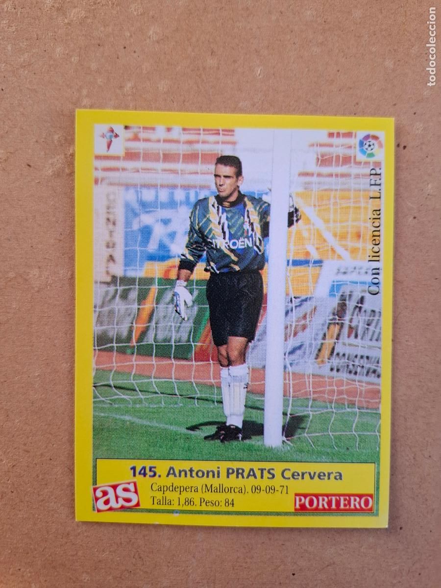 Cromos de f&uacute;tbol: LIGA 95 96 1995 1996 - AS - 145 PRATS - R.C. CELTA ( NUNCA PEGADO )