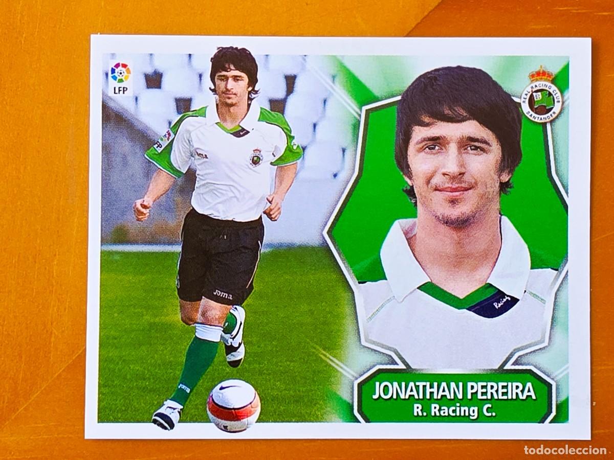 Cromos de f&uacute;tbol: Jonathan Pereira, Racing de Santander, Panini Ediciones Liga Este 2008 2009 08 09, sin pegar