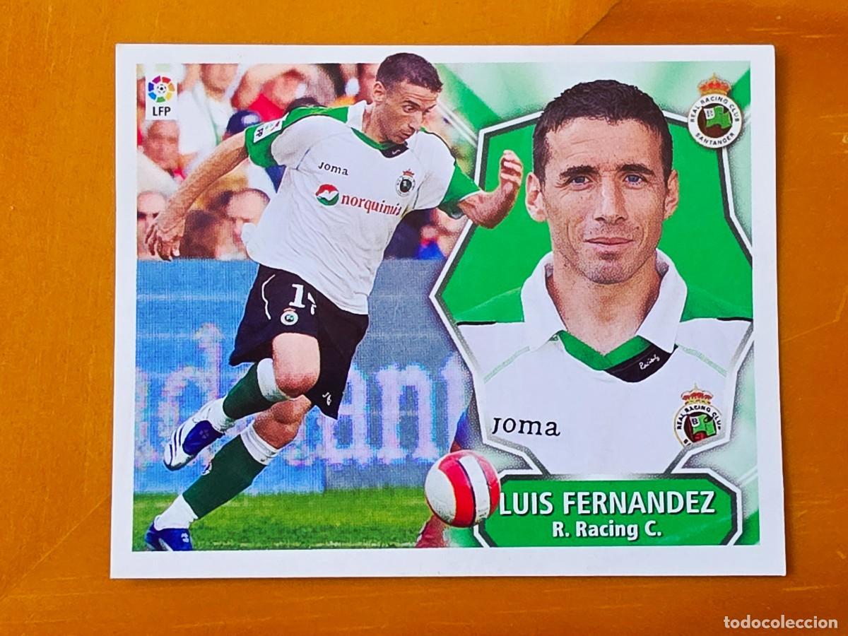 Cromos de f&uacute;tbol: Luis Fern&aacute;ndez, Racing de Santander, Panini Ediciones Liga Este 2008 2009 08 09, sin pegar