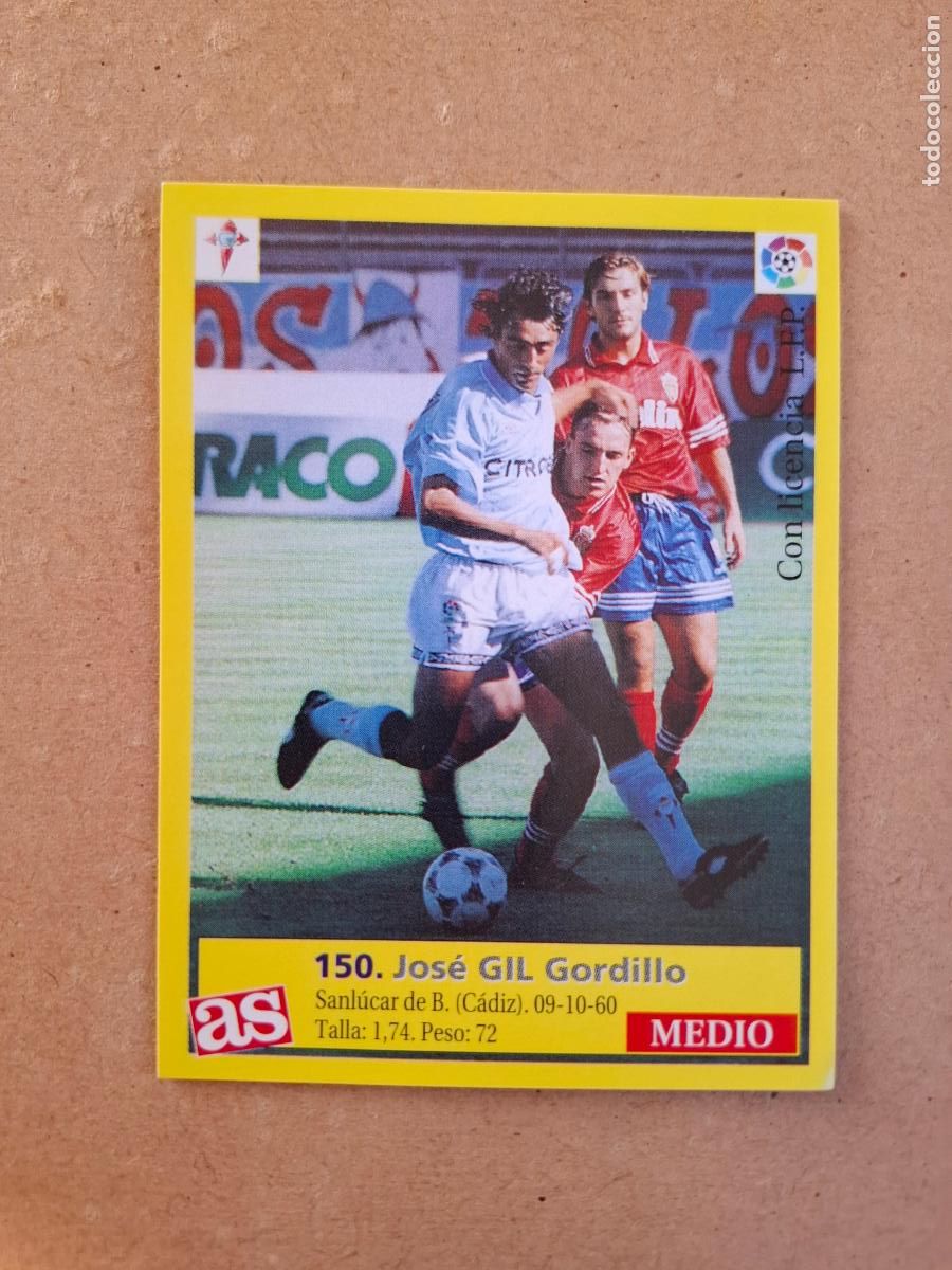 Cromos de f&uacute;tbol: LIGA 95 96 1995 1996 - AS - 150 GIL - R.C. CELTA ( NUNCA PEGADO )