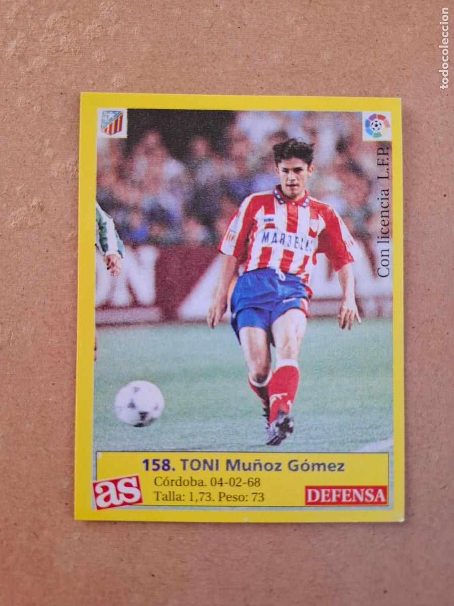 Cromos de f&uacute;tbol: LIGA 95 96 1995 1996 - AS - 158 TONI - AT. MADRID ( NUNCA PEGADO )