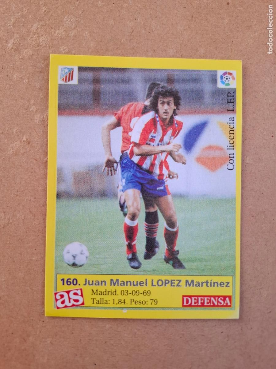 Cromos de f&uacute;tbol: LIGA 95 96 1995 1996 - AS - 160 L&Oacute;PEZ - AT. MADRID ( NUNCA PEGADO )