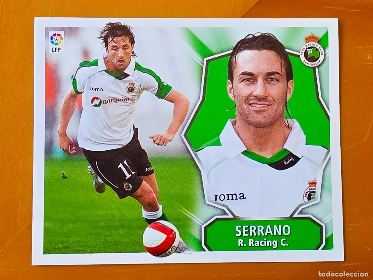 Cromos de f&uacute;tbol: &Oacute;scar Serrano, Racing de Santander, Panini Ediciones Liga Este 2008 2009 08 09, sin pegar