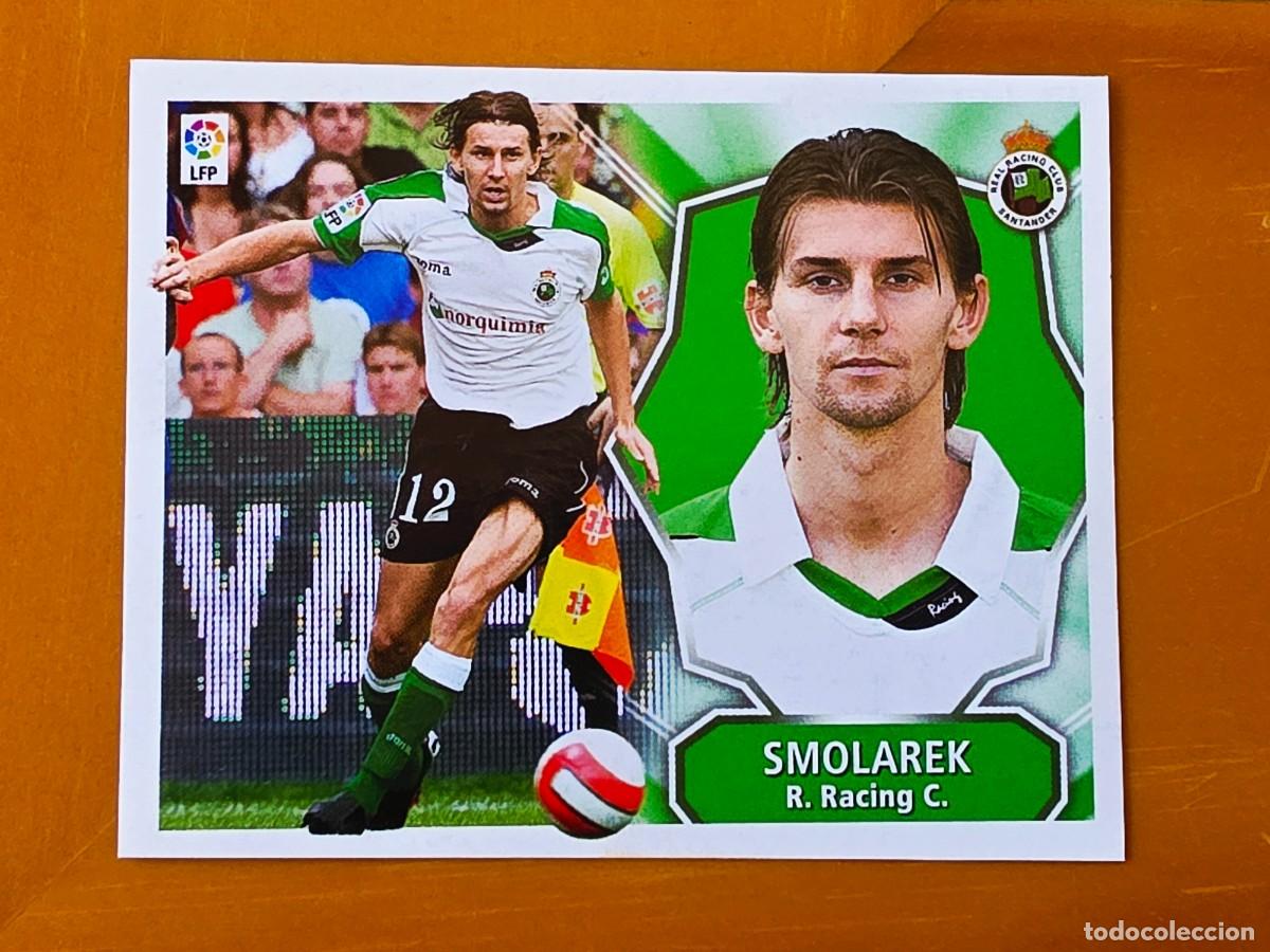 Cromos de f&uacute;tbol: Smolarek, Baja, Racing de Santander, Panini Ediciones Liga Este 2008 2009 08 09, sin pegar